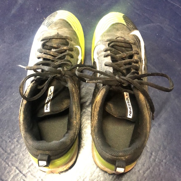 Nike Vapor Keystone 2 Low Fastflex Neon green baseball cleats - Picture 4 of 5